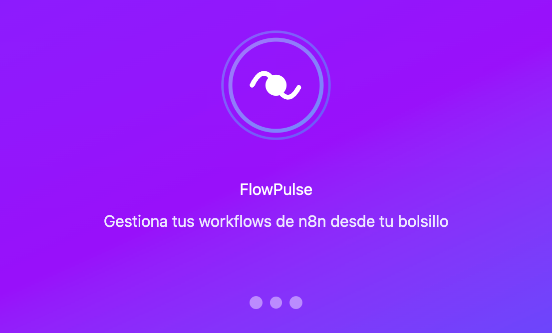 Vista de estadísticas en la app FlowPulse